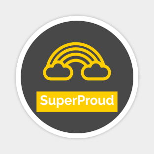 SuperProud - Yellow Rainbow Magnet